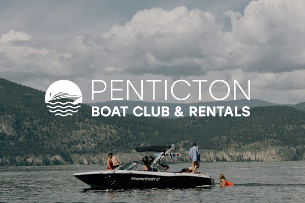 People on boat rented from Penticton Boat Club and Rentals